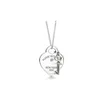 Tiffiny Halskette Designer Damen Original Qualität Halsketten Luxus S925 Sterling Silber Herz Schlüssel vergoldet Diamant Halskette Liebe Kragen Kette