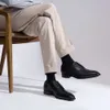 Josen Business Oxford Derby Kalın Deri Kanat İpucu Resmi Ayakkabılar Erkek