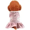 Hundkläder husdjur klänning kattkläder valp sommarkläder sele väst kjolen bichon frise schnauzer pomeranian poodle costumes