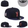Tamanhos de chapéus de ajuste quente da unisex Fit Fitball Football Snapbacks Designer de chapéu plano ativo Bordado ajustável Caps de malha