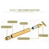 Dispositivi 1 pezzo di oro 24k sottile bastone per il viso rullo dimagrante bastone per massaggio viso cura della bellezza strumento vibrante a forma di T