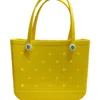 Wholesale EVA Tote Waterproof Bag Washable Basket Bags Silicone Bag Large Capacity Shopping Bag Eco Jelly Candy Lady Handbags