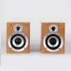 Haut-parleurs 8Ω 4 pouces Machine combinée HiFi haut-parleur Audio caisson de basses haute fidélité Home cinéma haut-parleur avant boîte de son en bois une paire