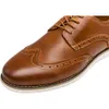 Vostey Casual Formal Men's Leather Business Oxford Shoes