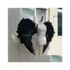 Party Decoration Costumed High Quality Unique Black Angel Wings Cosplay Stage Show Shooting Dispicals Props Fairy EMS Drop Delivery H DH0H1