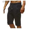 Męskie spodenki plus rozmiar M-3xl Męskie joggery męskie spodnie haremowe swobodne kolano sporty noszenie odzieży krótkie spodnie dresowe t240223