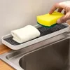 Kitchen Storage Sink Cup Tableware Drying Dish Soap Organzier Rack Plastic Bathroom Trays Sponge Holder Accessories