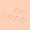 Stud Earrings 5pair 925 Sterling Silver Semi-finished Ear Accessories Closed Loop Hook Handmade DIY Earring