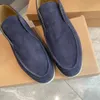 편안한 LP Loafer Dress Flats Oxford 소프트 스웨이드 오픈 워크 로퍼 발목 부츠 시티 남자 스니커 고무 단독 보트 트레이너 야외 도래 상자 먼지 가방