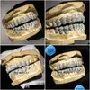 Catene di pancia Gioielli Hip Hop personalizzati 925 Sterling Sier Diamond Grillz Iced Out Vvs Moissanite Drop Delivery Body Dhzo7