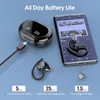 Wireless earbuds, hi-Fi stereo Bluetooth running headphones, dual LED display 30 hours built-in microphone, Type c, in-ear Bluetooth headphones, sports ears