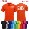 Verão fashionpolo camisas para homens impressão personalizada casual lapela camisa bordado padrão roupas pedido em massa 240220