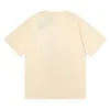 Diseñador de lujo Kith Classic Pequeña moda simple color sólido impreso de alta calidad doble algodón manga corta camiseta para hombres y mujeres