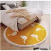 Carpets Childrens Room Rug Round Study Floor Mat Cartoon Cloakroom Bedroom Decoration Carpet Washroom Drop Delivery Home Garden Texti Dha7F