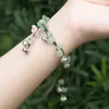 Charm Bracelets Tibetan Silver Lotus Tassel Glass Glazed Flower For Women Ethnic Butterfly Bracelet Pulsera Bohemian Jewelry