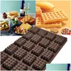 ベーキング金型MODS 50pcs/lot Factory Directory Direct Sales Kitchen Sile Round Waffles Pan Cake Chocolate Mod Mold Waffle Traybaking Drop deli dhixe