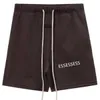 EssentialSshortsメンズファッションブランドメンズ反射レターストリートウェアヒップホップコットンスポーツジェットブラック衣装ショーツデザイナースウェットパンツ