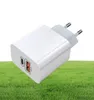 5V 24A PD USB Wall Chargers Typ C US EU Plug Fast Charging Charger Adapter för iPhone 12 11 Pro Max3485710