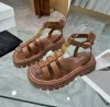 Vegetal Tanning Slipper Designer Slipper Women Top-Quality Slippers Luxury Leather Slide Shoes Roman Sandals Outdoors Sandal