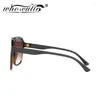 Sunglasses WHO CUTIE 90s Fashion Oversized Men Women 2024 Brand Designer Vintage Square Frame Sun Glasses Flat Top Shades S021