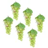 Party Decoration 6 Pcs Artificial Bunch Of Grapes Models Kids Toys Fake Display Emulation Or Toddler Decorative Pography Props