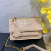 10a designer bolsa de ombro saco de pôr do sol crocodilo sacola corrente crossbody bolsas de couro genuíno mulheres embreagem de alta qualidade clássico envelope sacos de moda