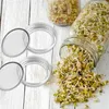 Dinnerware 12 Pcs Stainless Steel Sprout Cover Mason Jar Sprouting Cap Mesh Can Versatile Lid Filter Strainer Household Caps Portable