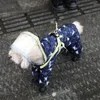 Cão vestuário cães capa de chuva barriga de quatro pernas à prova d'água todo envoltório bichbear schnitzer pequeno médio roupas poncho