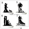 Autres fournitures de fête d'événement Gâteau de mariage Topper Silhouette Note de musique pour la décoration37 Option de couleur 9363795 Drop Delivery Home Gard Dh4OC