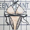 Designer Sexig bikini Uppsättning för kvinnor Bandage baddräkt Två stycken Crop Top badkläder thong baddräkt strandkläder