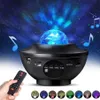 LED Star Projector Night Light Music Water Water Projector Lights Blueteeth Control Control odtwarza