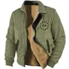 Vestes pour hommes style softshell veste brossé chaud mâle vintage coton patchwork décontracté et manteaux pour menautomne hiver