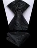 Men's Vests Men Classic Black Paisley Vest Set For Wedding Party Business Fashion V-neck Waistcoat Necktie Bow Tie Handkerchief Cufflink