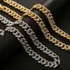 1 accessori trendy e alla moda per colletti hip-hop da uomo con grandi catene d'oro con diamanti Catene cubane Bracciali HIPHOP, collane e catene