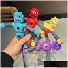 Robot giocattolo di decompressione Ventosa telescopica Giraffa Forma che cambia Tubo Fidget Toys Tubi pop sensoriali Per ragazze Ragazzi Drop Deliver Dhfn3