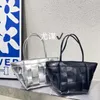 Borsa da pendolarismo minimalista in tessuto lucido argento con cestino per cavoli di grande capacità, borsa a secchiello, borsa per la spesa, borsa a tracolla a mano