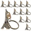 50pcs 파리 에펠 타워 모양 키 체인 참신 도구 장신구 기념품 크리스마스 선물 키 체인 240219