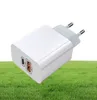 5V 24A PD USB Wall Chargers Type C US EU Plug Fast Charging Charger Adapter for iPhone 12 11 Pro Max2637021