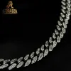 Iced Out 8Mm Moissanite Diamond Gold Plated Cuban Chains For Women And Girls