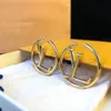 New fashion stud designer earrings 18K gold plated brand earrings jewelry high quality luxury temperament female gift giving