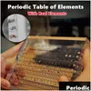 Decorative Objects Figurines Acrylic Periodic Table Of Elements With Real Samples The Light Base Ornament School Teaching Display Dhkne