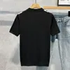 Erkek Tişörtleri Yaz Kumaş Kısa Kollu T-Shirts Erkek Giyim 2024 Yuvarlak Boyun İnce Uygun Günlük Örgü Tee Tesli Homme Street Giyim F139