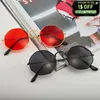 Sunglasses Korean Style Vintage Octagonal Alloy Frame Retro Round Colorful Lens Sun Glasses Shade