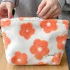 Kosmetiska väskor Plush Travel toalettväska med dragkedja Söt blommig modekopplingsväska för blyertspåse kvinnor tonåring flicka