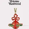 Planeet ketting Designer ketting voor vrouw Vivienen luxe sieraden Viviane Westwood 3D Saturn Design ketting dames kerst decoratieve accessoires