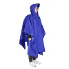 Tools Camping Outdoor TOMSHOO Hooded Rain Poncho with Pocket Lightweight Waterproof Rain Coat Jacket Sun Shelter for Men Women Hiking