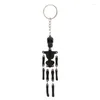 Keychains Luminous Skull Keychain för par skelett Halloween Fashion Gift