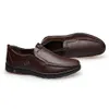 Mitvr Casual Leather Business One Step Chaussures de conduite confortables et à la mode pour hommes