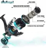 Reels Original Metal Spinning Reel 5.2: 1rpm Ratio DK800DK7000 LURE FISHE REEL POUR LA CARP BASS Fishater Fishing Carrete de Pesca