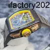 Richrsmill Watch Swiss Watch vs Factory Carbon Fiber Automatic Factory Watch RM011 날짜 기능 zxn7